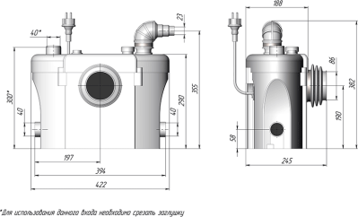 Насосная станция Unipump Sanivort 605 M